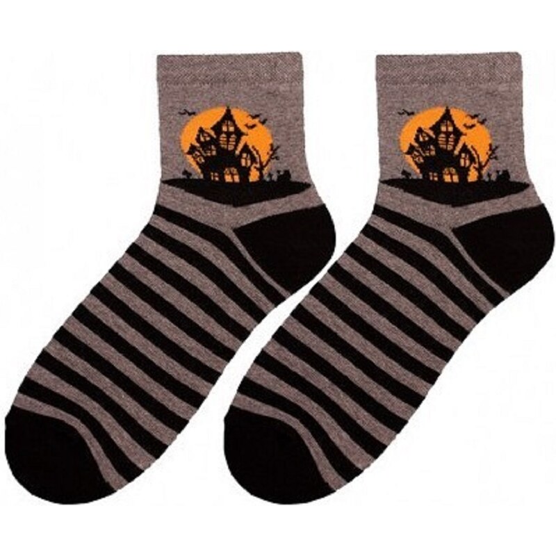 Bratex Popsox Halloween 5643 Women's Socks 36-41 Grey D-026