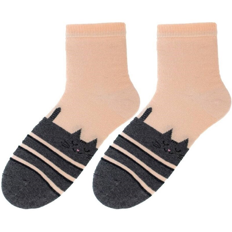 Socks Bratex D-001 Classic Women's Pets 36-41 salmon 023