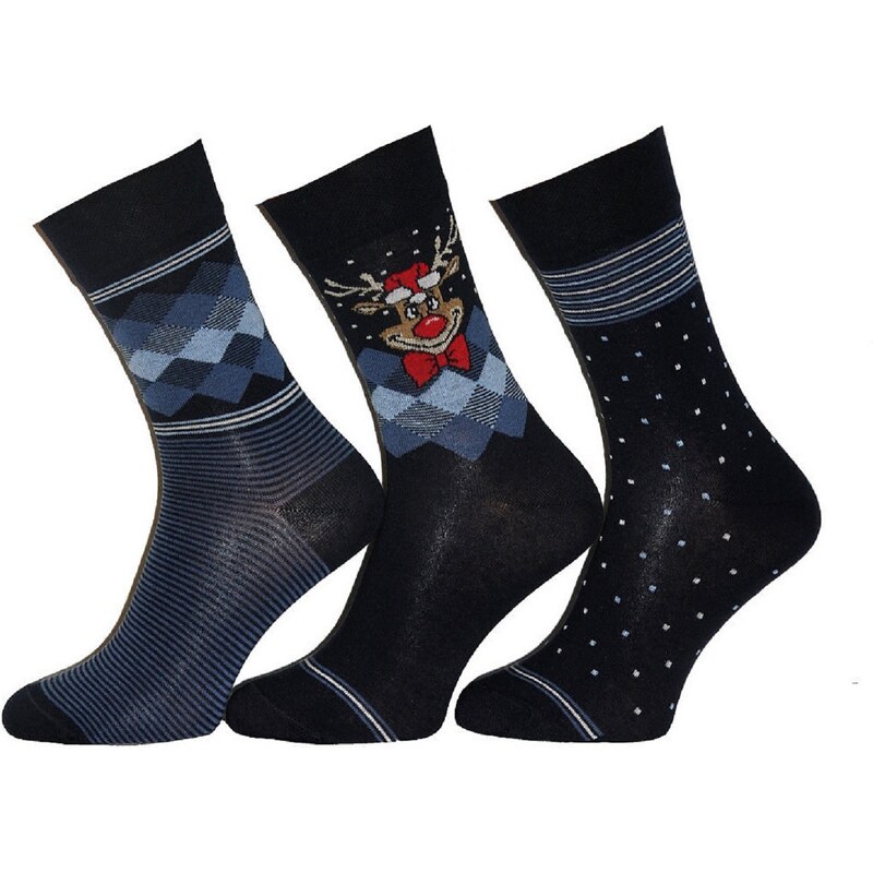 Cornette Premium Socks A36 Christmas A'3 39-47 mix color-mix pattern