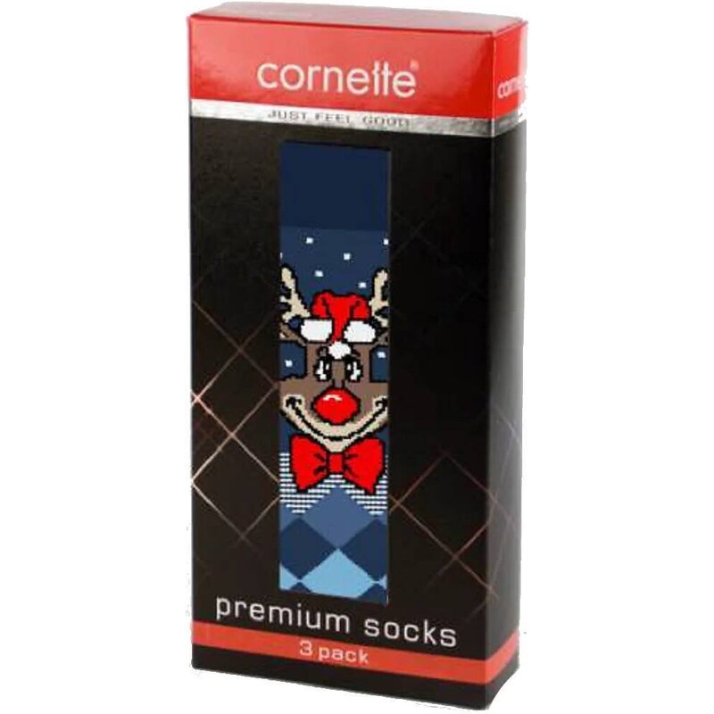 Cornette Premium Socks A36 Christmas A'3 39-47 mix color-mix pattern