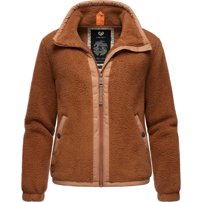 Ragwear Fleecová mikina Nordicka karamelová / koňaková