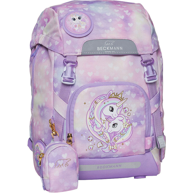 Školní set 4-dílný Classic Unicorn Princess Purple BECKMANN 2024