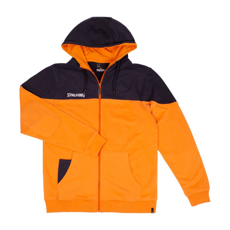 Mikina s kapucí Spalding Funk Hoody Zipper Jacket 40221811-orangeochrenavy