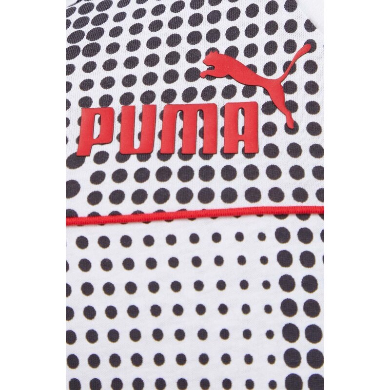Bavlněné tričko Puma PUMA X Ferrari bílá barva