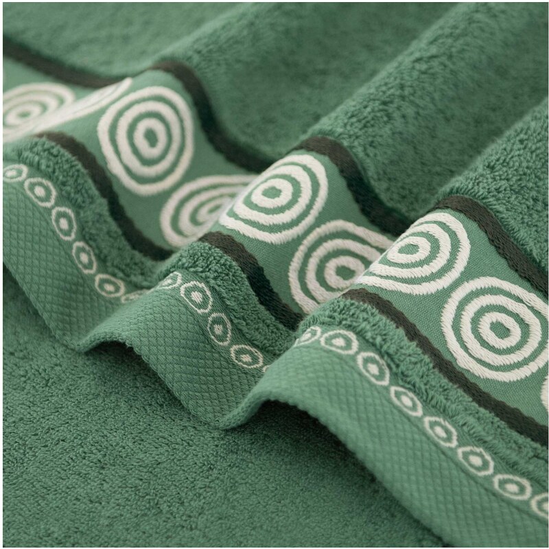 Egyptská bavlna ručníky a osuška Marciano 2 - tmavě zelená