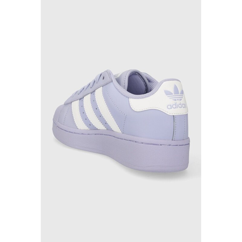 Kožené sneakers boty adidas Originals Superstar XLG fialová barva, ID5735