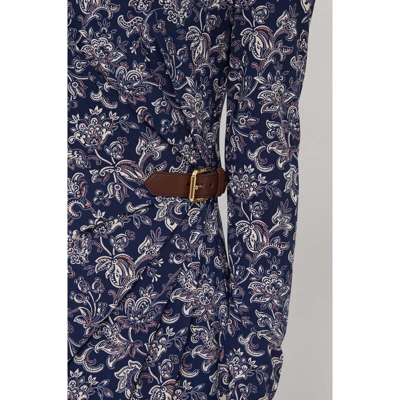 Šaty Lauren Ralph Lauren tmavomodrá barva, mini