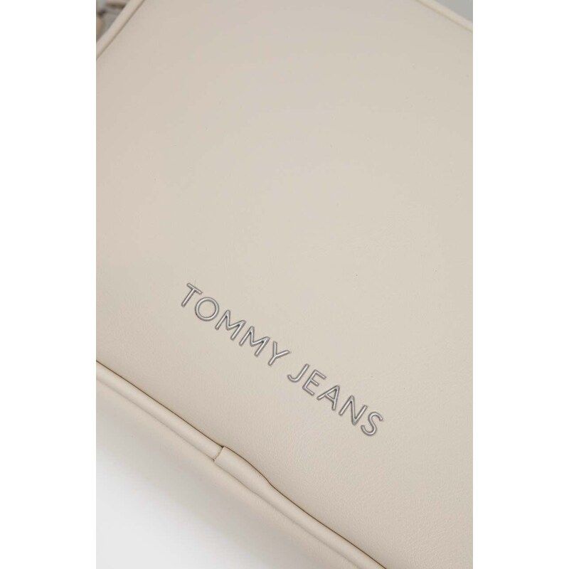 Kabelka Tommy Jeans béžová barva