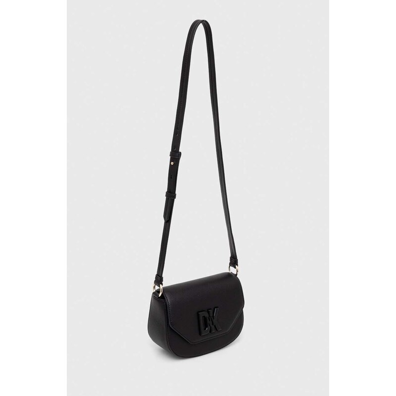 Kožená kabelka Dkny černá barva, R41EKC54