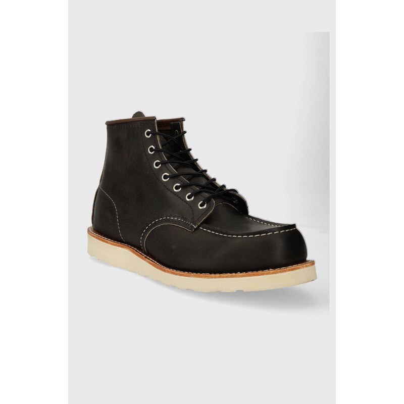 Kožené boty Red Wing 6-INCH Classic Moc pánské, hnědá barva, 8890