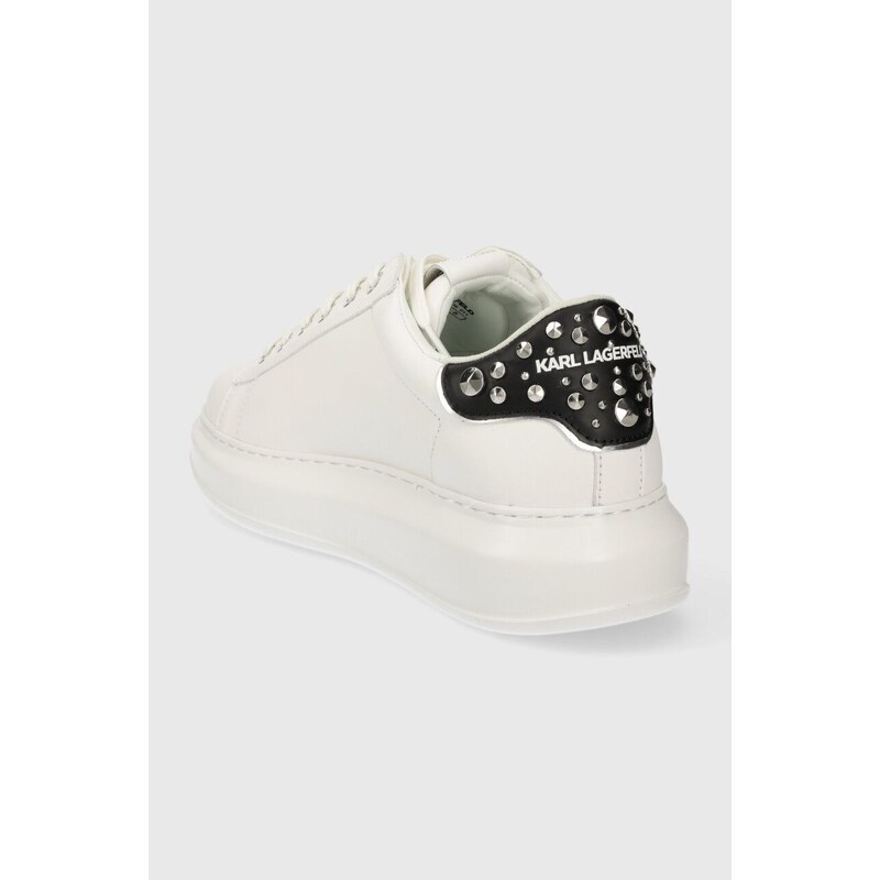 Kožené sneakers boty Karl Lagerfeld KAPRI MENS bílá barva, KL52576
