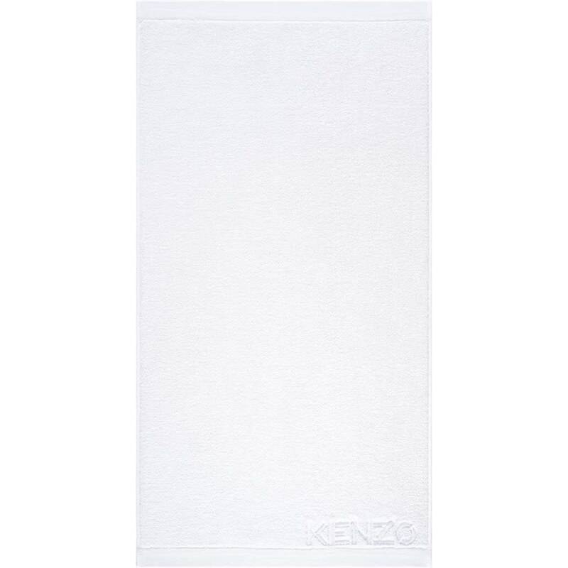 Velký bavlněný ručník Kenzo Iconic White 92x150?cm