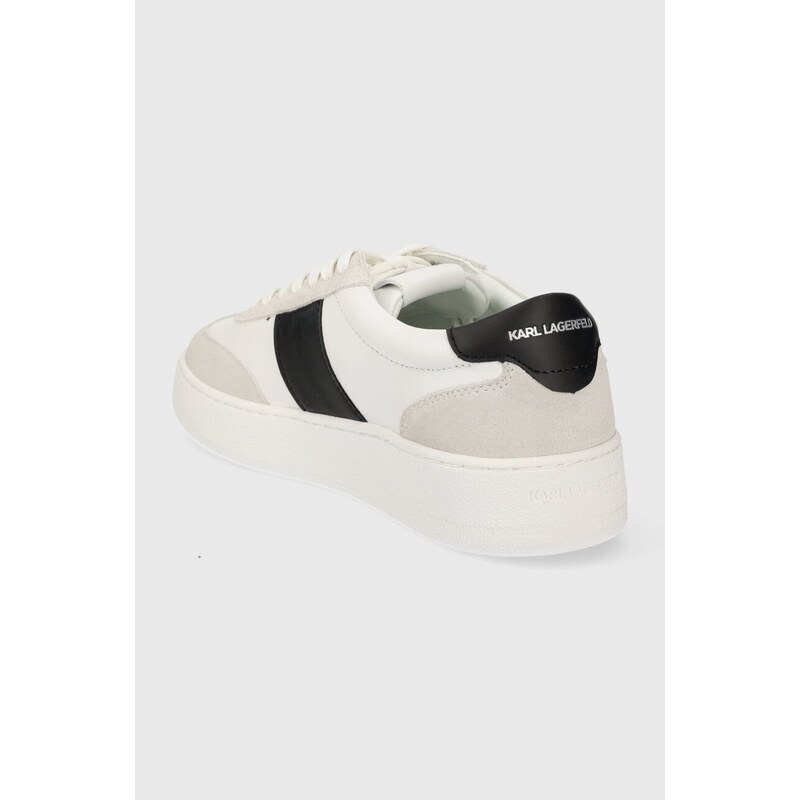 Kožené sneakers boty Karl Lagerfeld KOURT III bílá barva, KL51524