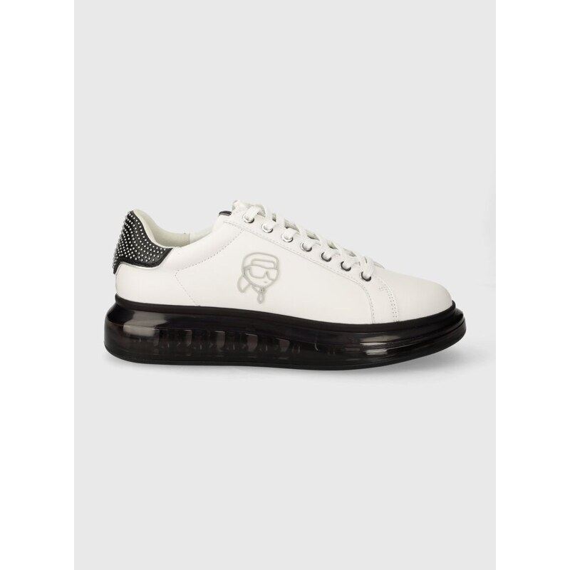 Kožené sneakers boty Karl Lagerfeld KAPRI KUSHION bílá barva, KL52631N