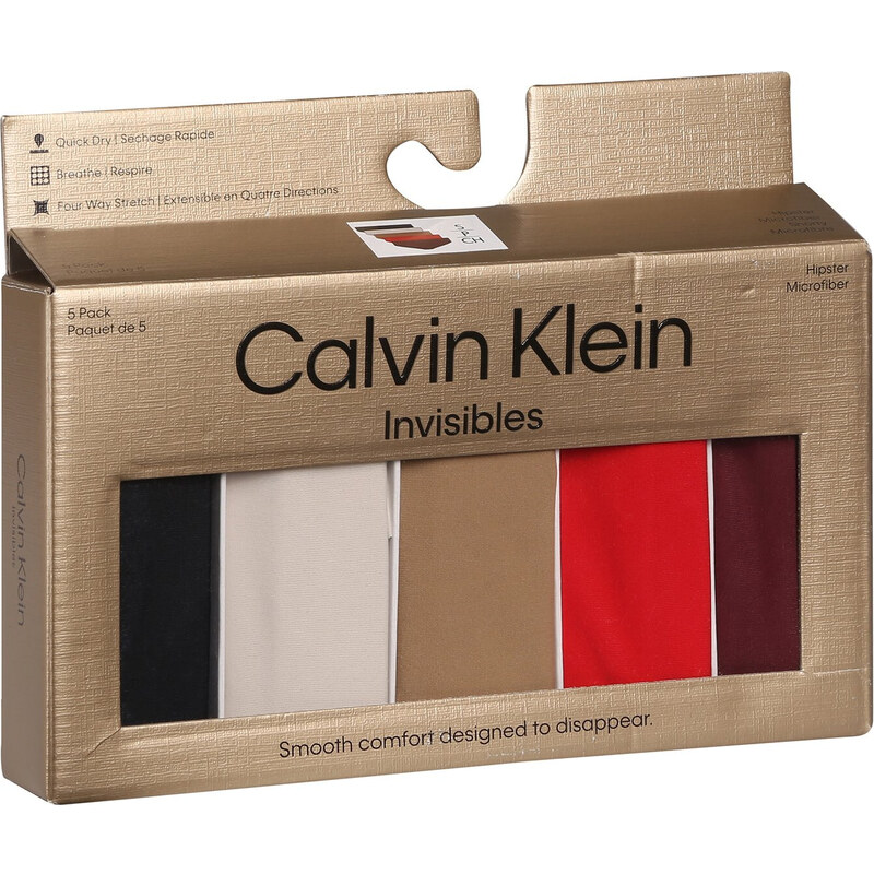 5PACK dámské kalhotky Calvin Klein bezešvé vícebarevné (QD5148E-HW1)