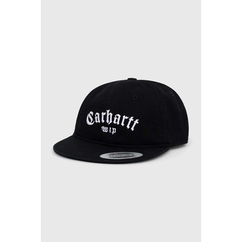 Kšiltovka Carhartt WIP Onyx Cap černá barva, s aplikací, I032899.0D2XX