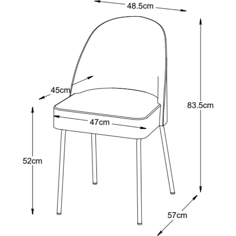 Růžová sametová jídelní židle Unique Furniture Creston