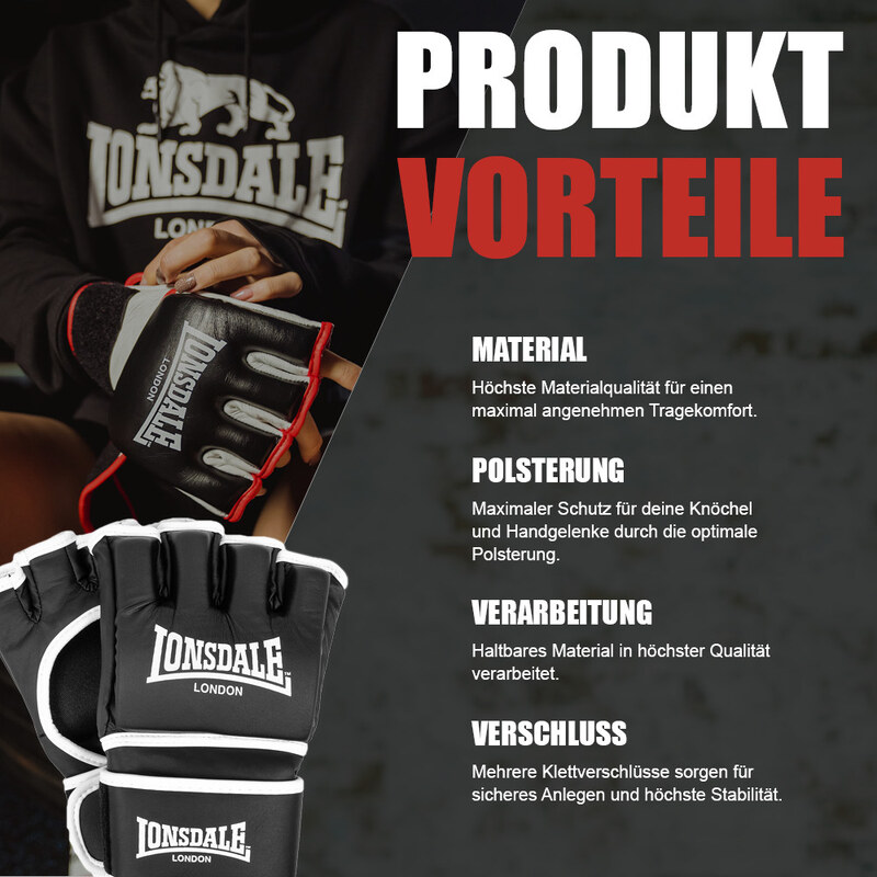 Lonsdale Artificial leather MMA sparring gloves