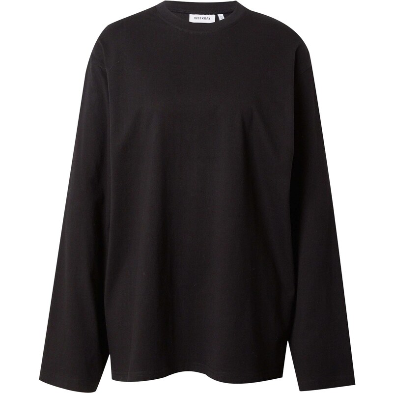 WEEKDAY Oversized tričko černá