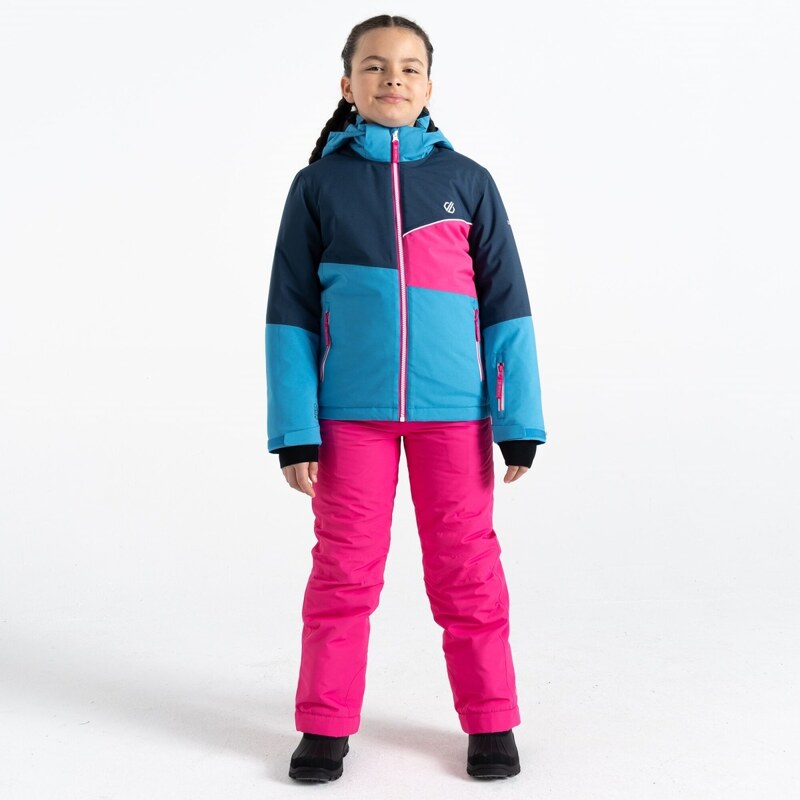 Dětská zimní lyžařská bunda Dare2b STEAZY modrá/růžová