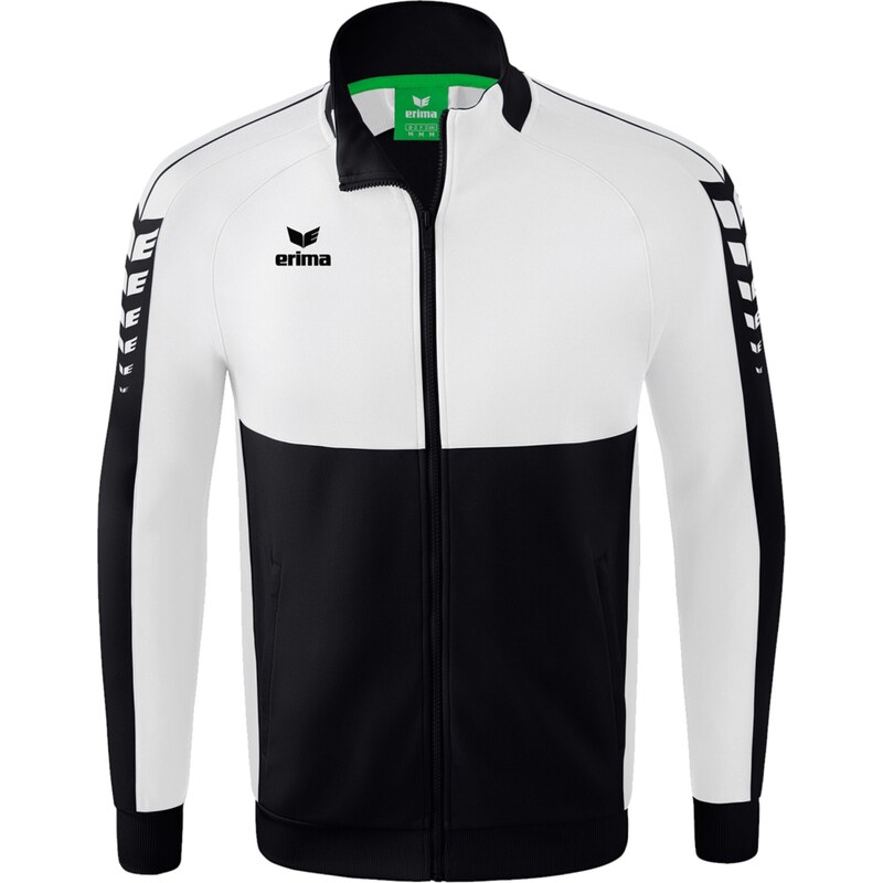 ERIMA Sportovní bunda černá / bílá