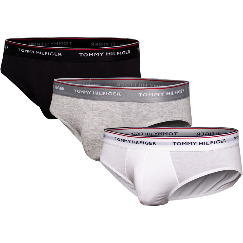 Tommy Hilfiger Spodky 3Pack 1U87903766 Bílá/černá/šedá