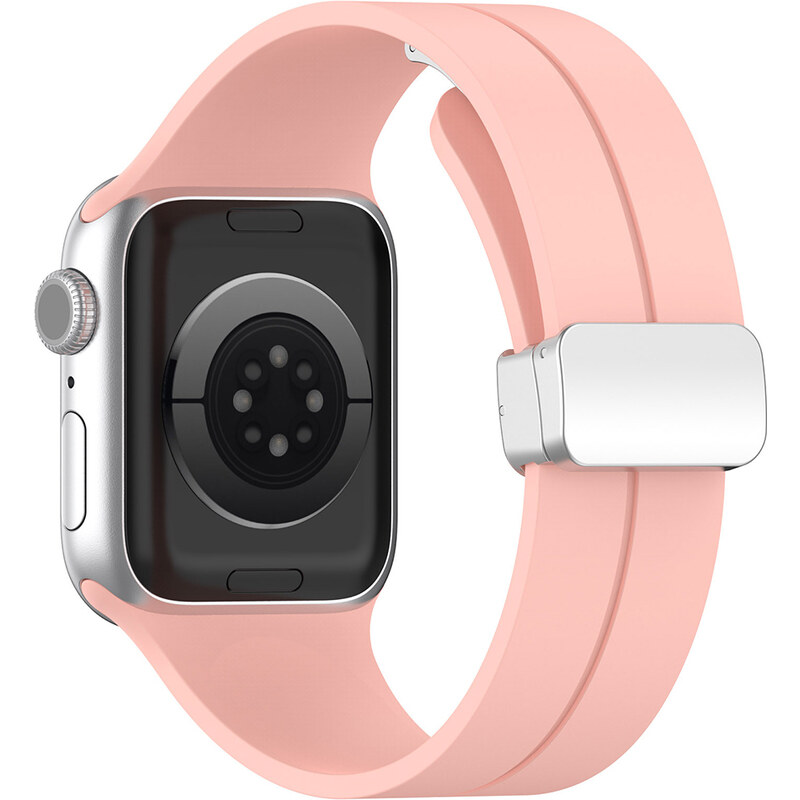 Techsuit Náhradní řemínek Apple Watch 1/2/3/4/5/6/7/8/9/SE/SE 2/Ultra/Ultra 2 (42/44/45/49mm) Růžová