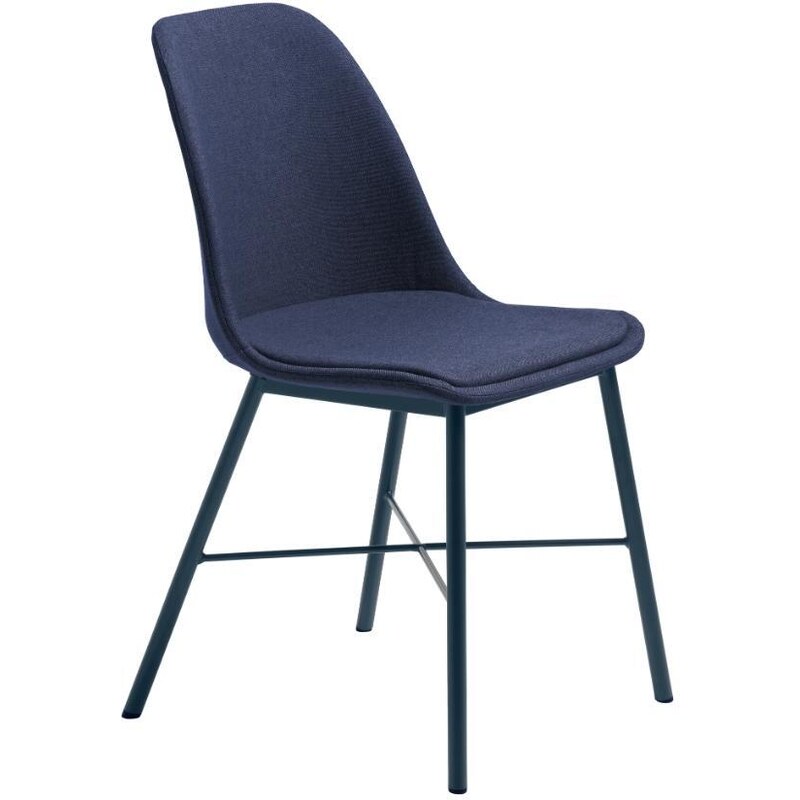 Modrá čalouněná jídelní židle Unique Furniture Whistler