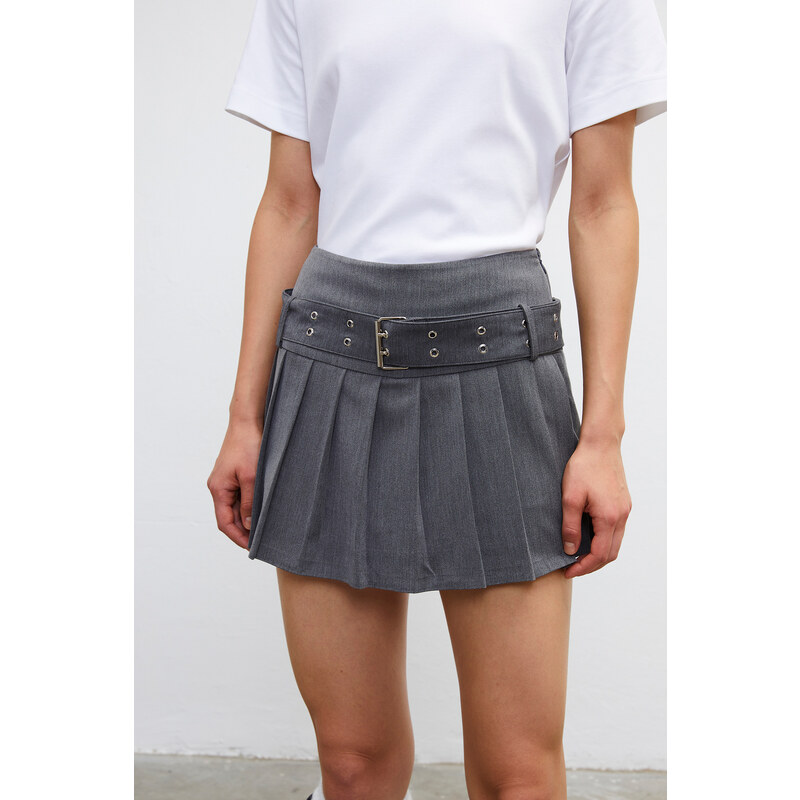 VATKALI Pleated mini short skirt - Waistband edition