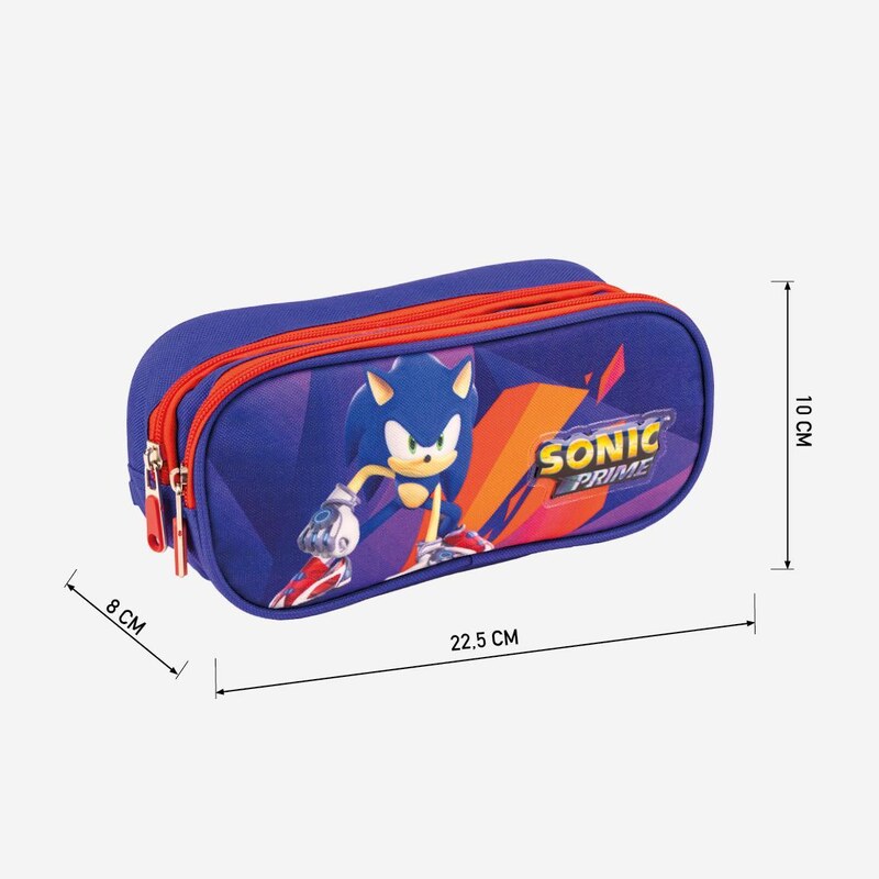 PENCIL CASE 2 COMPARTIMENTOS SONIC PRIME