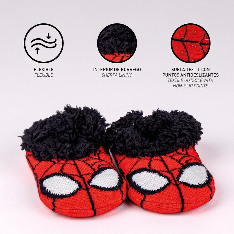 HOUSE SLIPPERS SOLE SOLE SOCK SPIDERMAN