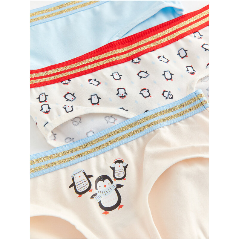 LC Waikiki Printed Girl's Panties 3-Piece