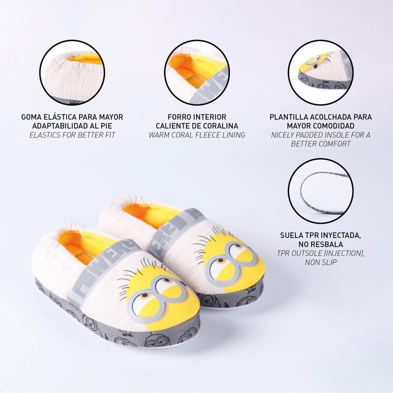 HOUSE SLIPPERS FRANCESITA MINIONS