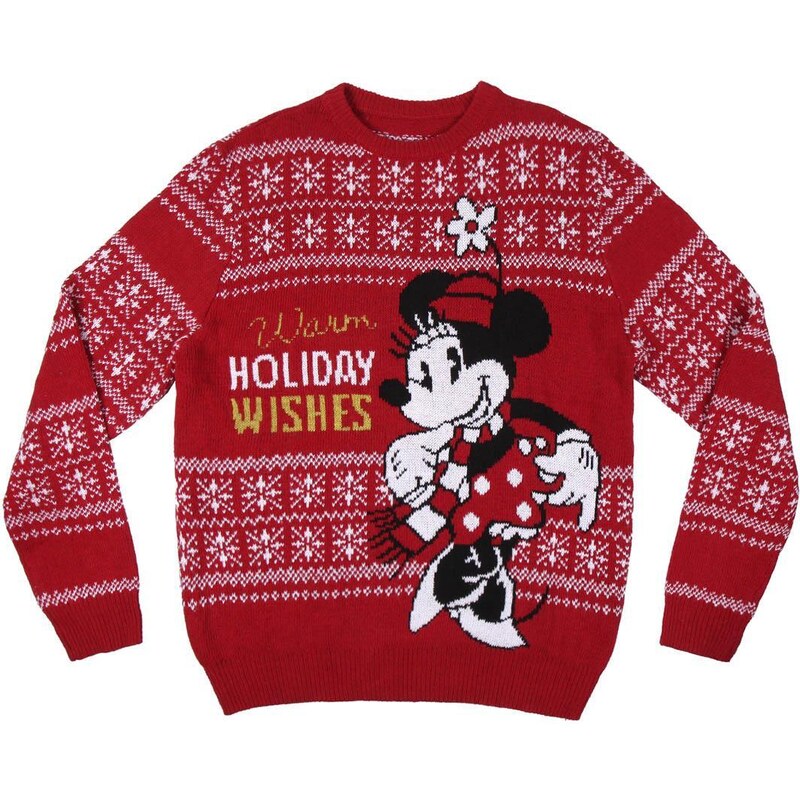 KNITTED JERSEY CHRISTMAS MINNIE