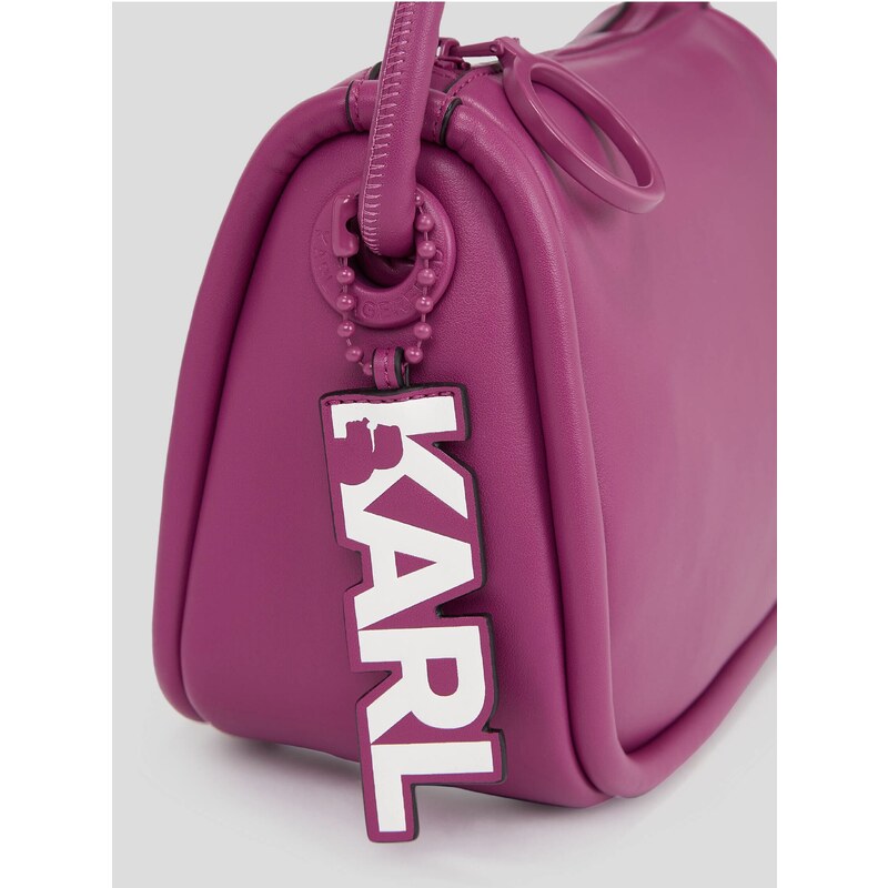 Tmavě růžová dámská kabelka KARL LAGERFELD - Dámské