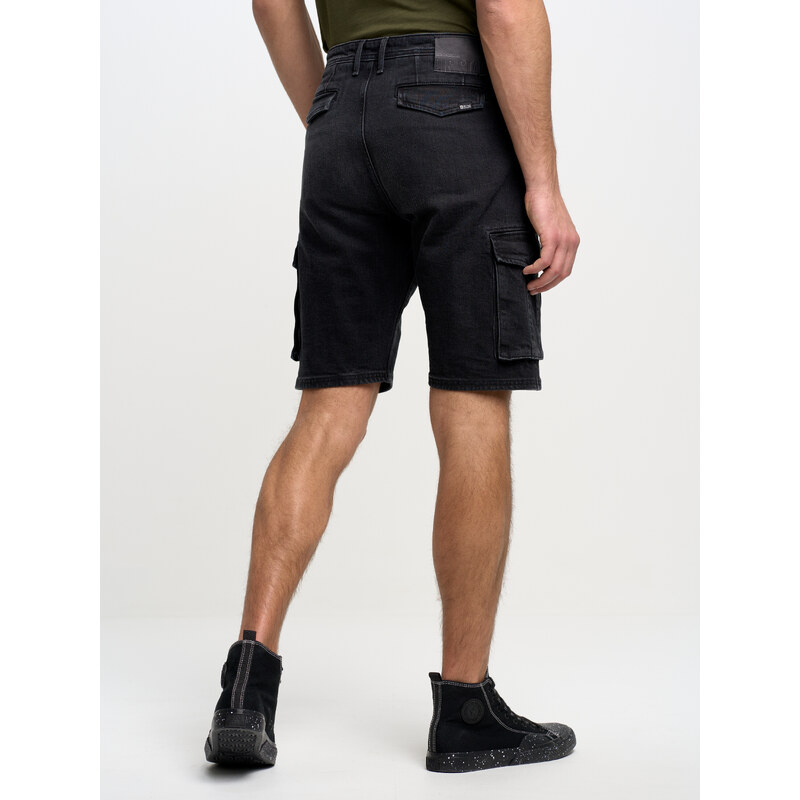 Big Star Man's Shorts 110098 Black Denim-905