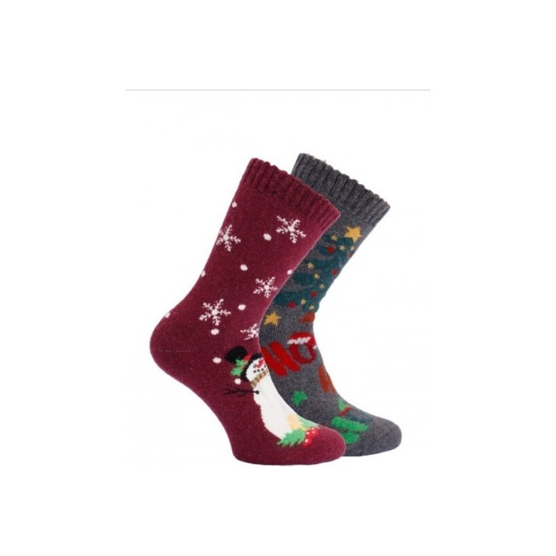 Dámské vlněné vánoční ponožky Trendy socks 35-38