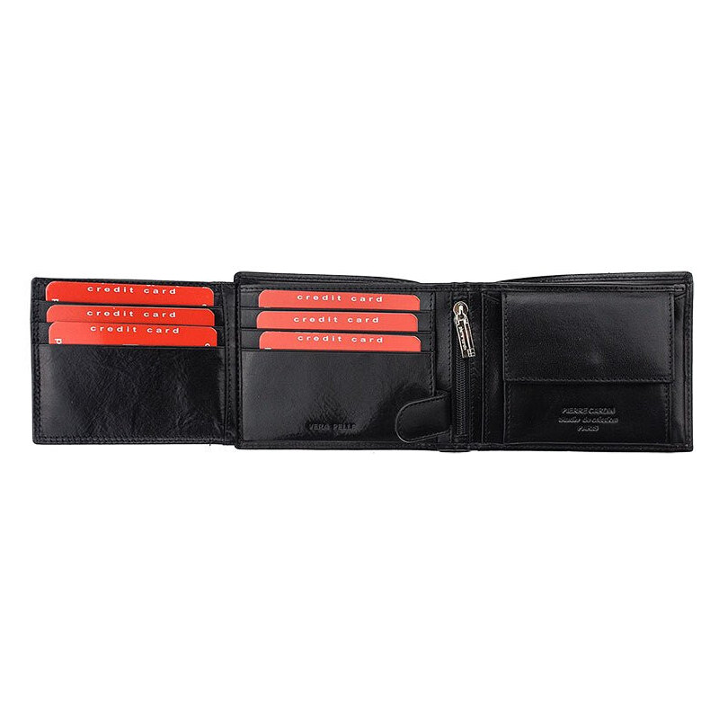 Pánská kožená peněženka černá - Pierre Cardin Steffano černá