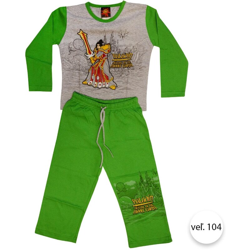 Chlapecké pyžamo PALADIN, vel.104, zeleno-sivá, COOL Comics