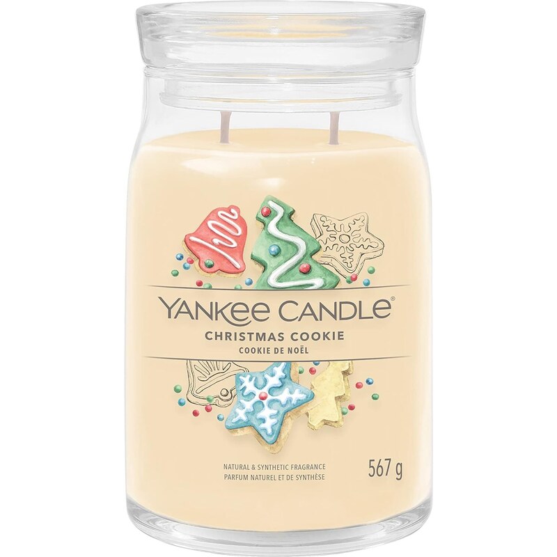 Yankee Candle vonná svíčka Signature ve skle velká Christmas Cookie 567 g