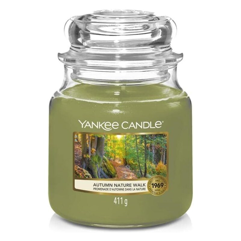 Yankee Candle vonná svíčka Classic ve skle střední Autumn Nature Walk 368g
