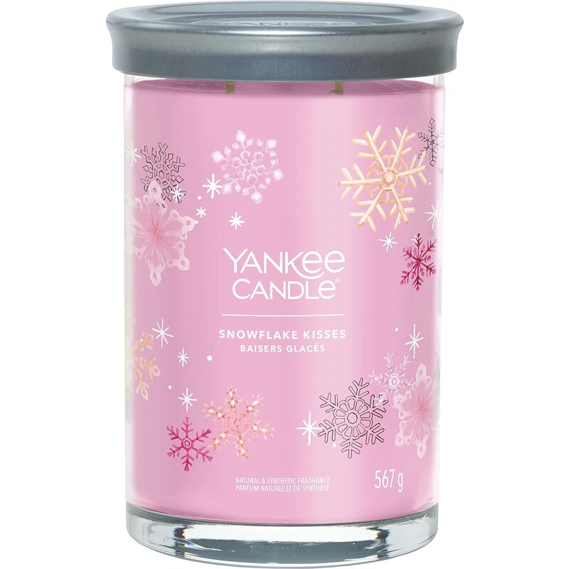 Yankee Candle vonná svíčka Signature Tumbler ve skle velká Snowflake Kisses 567g