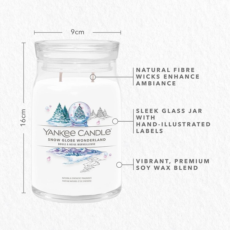 Yankee Candle vonná svíčka Signature ve skle velká Snow Globe Wonderland 567g