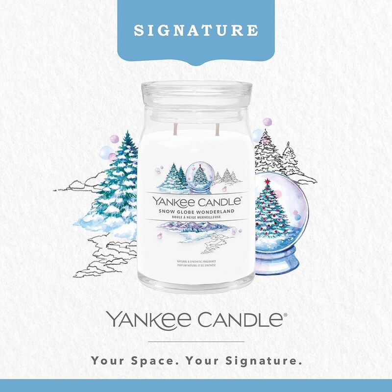 Yankee Candle vonná svíčka Signature ve skle velká Snow Globe Wonderland 567g