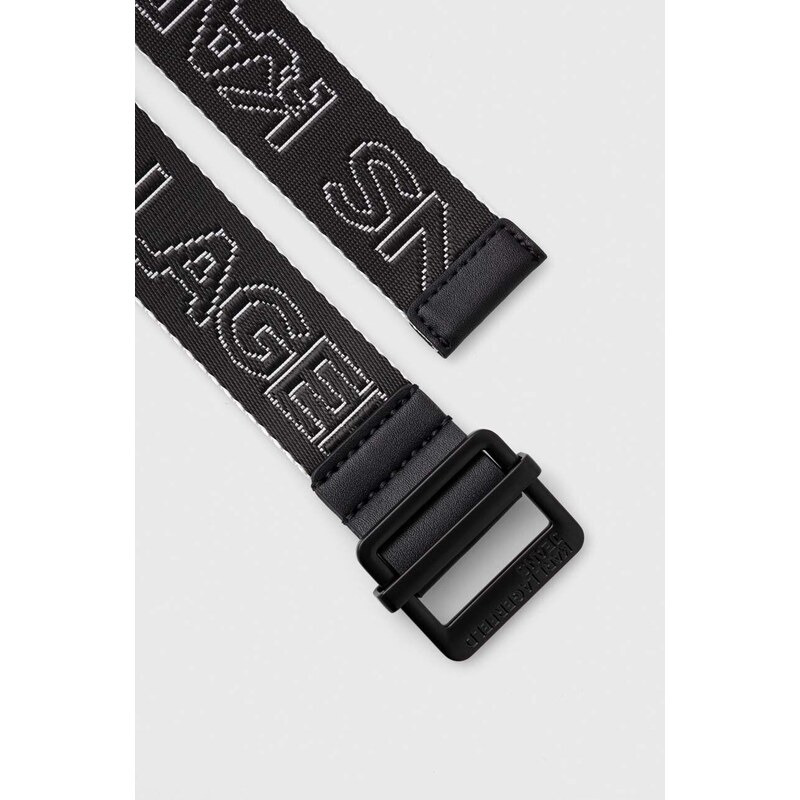 Pásek Karl Lagerfeld Jeans černá barva