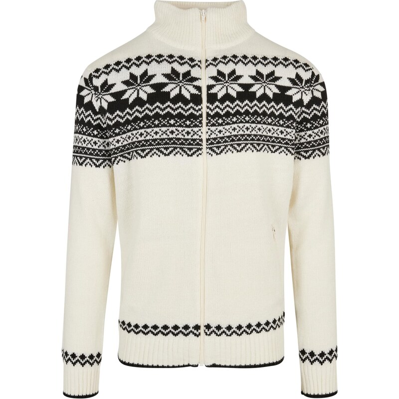 Brandit Kardigan černá / offwhite