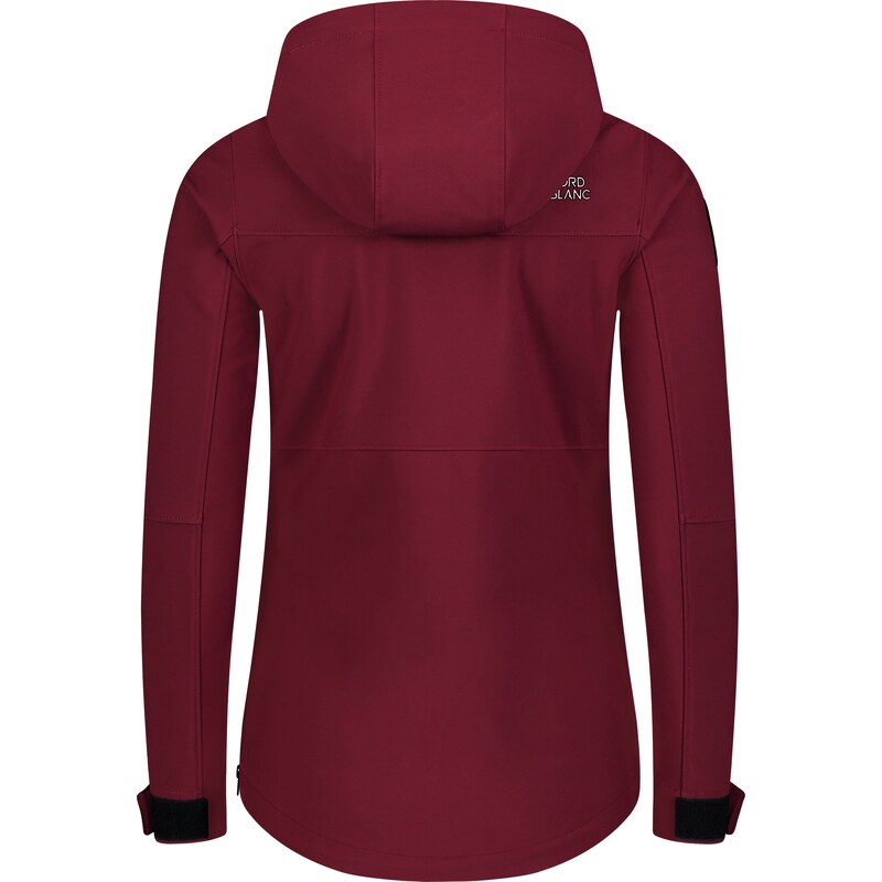 Nordblanc Vínový dámský zateplený softshellový anorak FEMININE