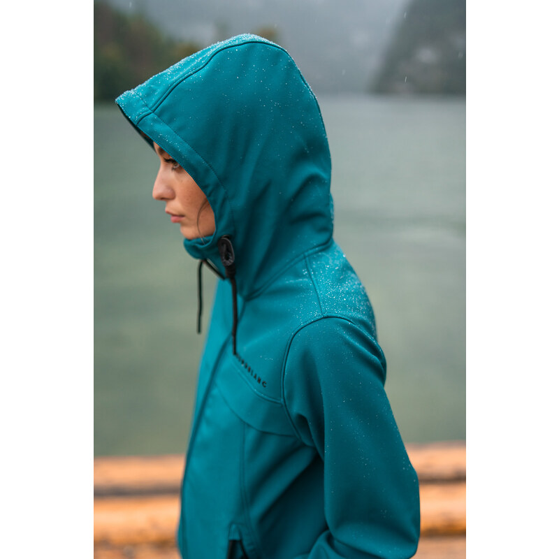 Nordblanc Zelený dámský zateplený nepromokavý softshellový kabát ANYTIME