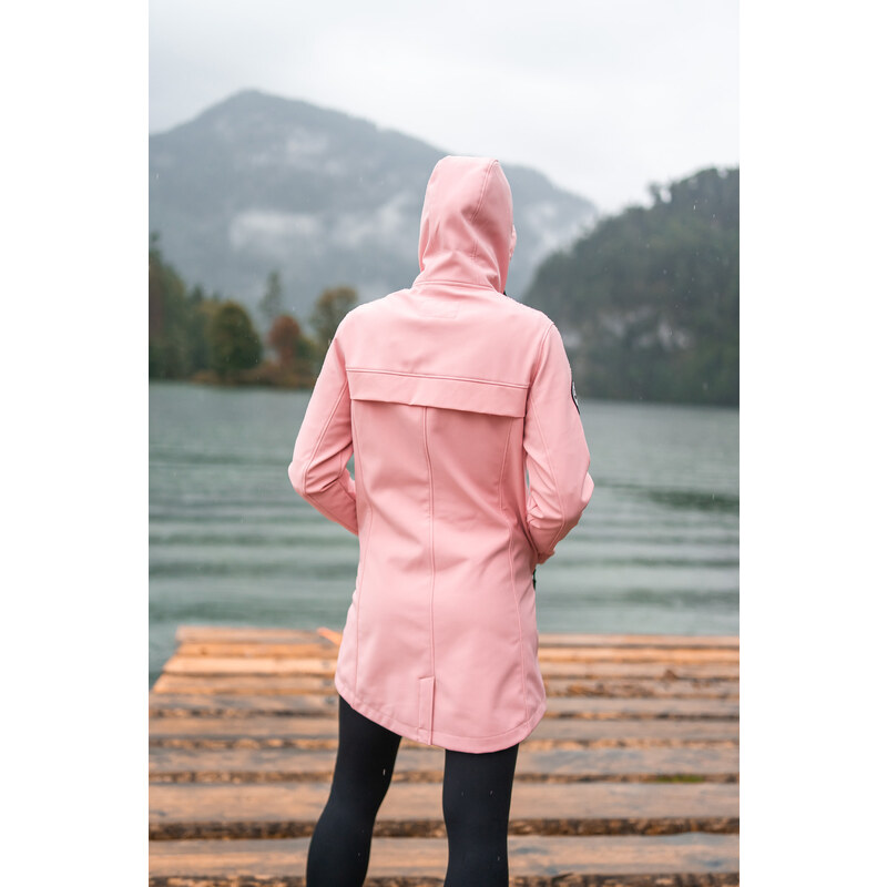 Nordblanc Růžový dámský zateplený nepromokavý softshellový kabát ANYTIME