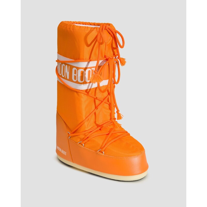 Dámské sněhule Moon Boot Icon Nylon v Oranžové Barvě